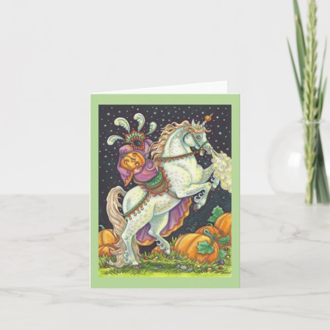 HEADLESS HORSEWOMAN GREETOMAN NOTE CARD Blank Karte (Vorderseite)
