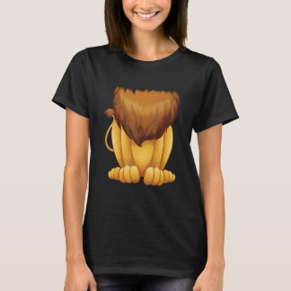 Headless Lion Funny Big Cat Halloween Kostüm T-Shirt