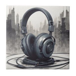 Headphone Artwork Music Lover Fliese