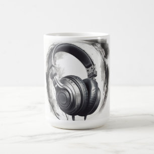 Headphone Artwork Music Lover Verwandlungstasse