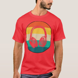 Headphones Music Lover Producer DJ - Funny Ret T-Shirt