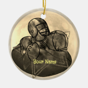 Heads Up Football Keramik Ornament