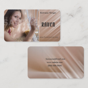 Headshot Business Cards - Actor Headshot Card Visitenkarte