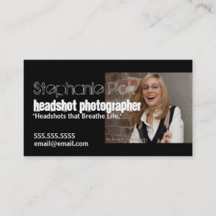 Headshot-Fotograf-fördernde Visitenkarte Terminkarte