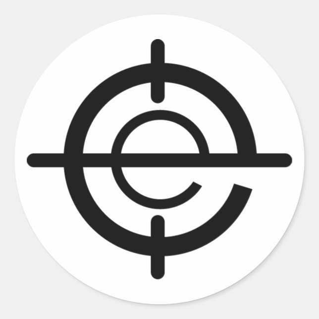 Headshot Gaming-Sticker Runder Aufkleber (Vorderseite)