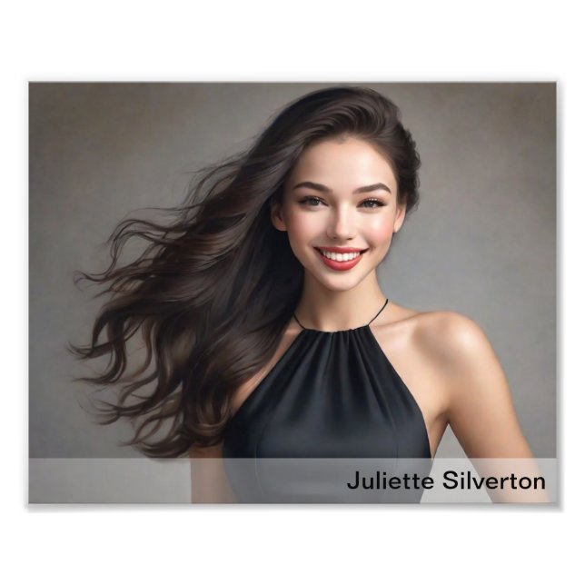 Headshot Prints 8x10 Horizontal White Gradient Fotodruck (Vorne)
