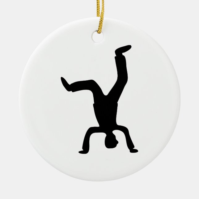 Headstand Keramikornament (Vorne)