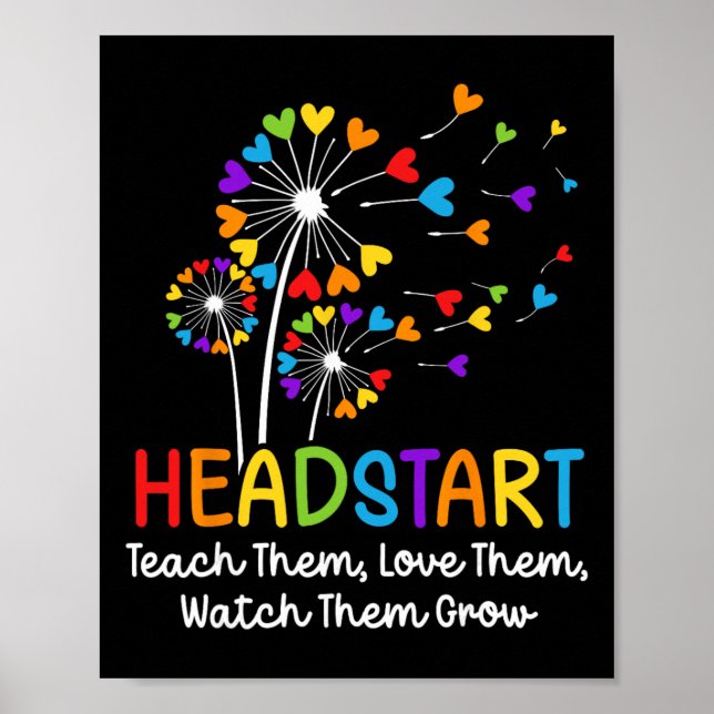 Headstart Teacher Early Childhood Educator  Poster (Vorne)