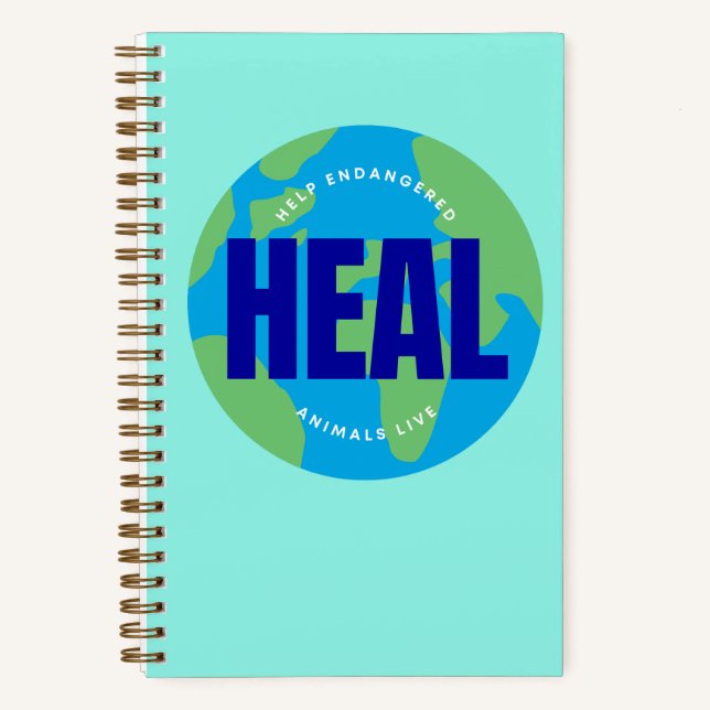 HEAL Notebook (5,5" x 8,5") Notizbuch (Vorderseite)