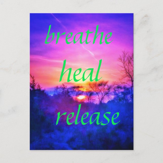 HEAL PUR POSTCARD POSTKARTE (Vorderseite)