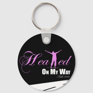 Healed on my Way (Pink &, Black ) Keychain Schlüsselanhänger