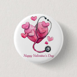 Healing Hearts Valentine Design Button