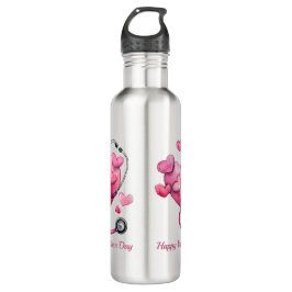 Healing Hearts Valentine Design Edelstahlflasche