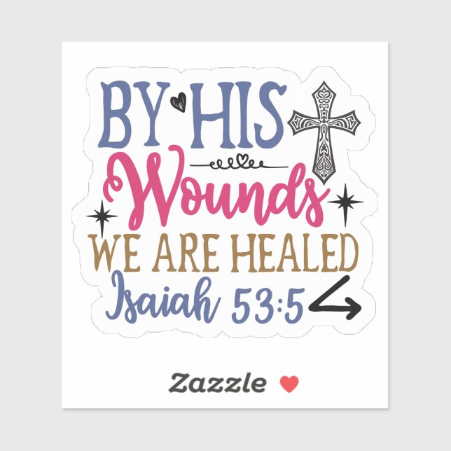 Healing & Hope Bibel Verse Sticker (Blatt)