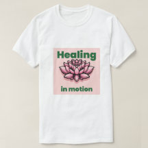 "Healing in Motion" Zen Lotus-Blumen-Grafik-T-Shir