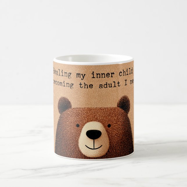 "Healing my inner child"  Kaffeetasse (Mittel)