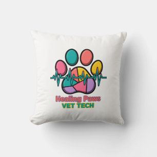 Healing Paws Vet Tech Wurfkissen Kissen