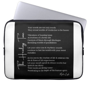 Healing Tone Sound Poem Poster Wand Art Dekoration Laptopschutzhülle