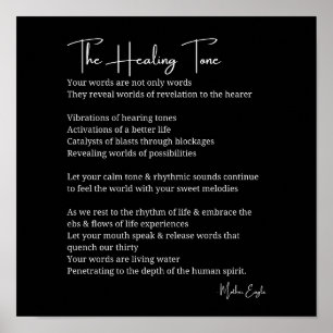 Healing Tone Sound Poster poster décoration murale