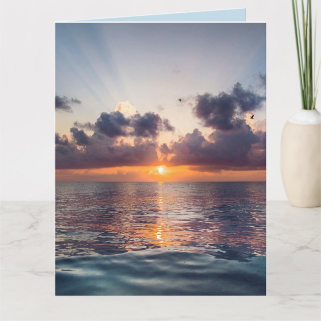 HEALING VIBES Miami Sunset BIG Grußkarte Karte (Vorderseite)