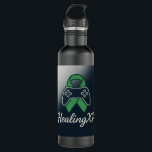 HealingXP Support Edelstahlflasche<br><div class="desc">Stay hydrated and show your support for HealingXP with this eye-catching water bottle! Featuring a vibrant design that combines a gaming controller and a green awareness ribbon, this bottle is a perfect symbol of the healing power of gaming. Made from durable, BPA-free materials, it’s ideal for workouts, gaming sessions, or...</div>