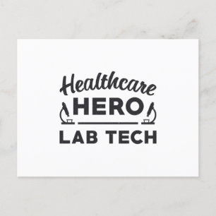 Health Care Hero Labrador Tech Labortechniker Postkarte