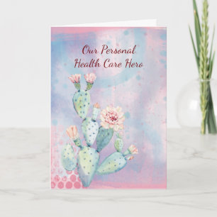 Health Care Hero Vielen Dank für Ihren Aquarellkak Karte