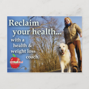 Health Coach Marketing Postkarte