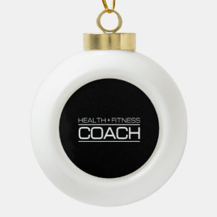 Health Fitness Coach Personal Trainer Gymnastikaus Keramik Kugel-Ornament