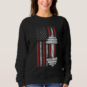 Health Fitness Gym Workout Motivation Amerikaner Sweatshirt