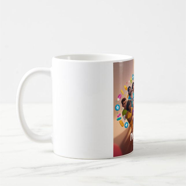 Health Heroes Tasse: Feiern Sie medizinische Innov Kaffeetasse (Links)