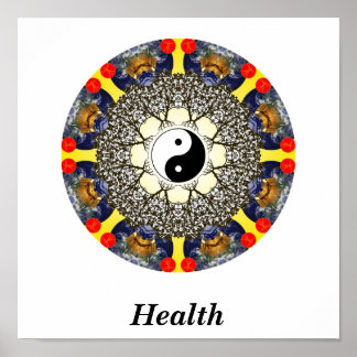 Health Mandala Print Poster