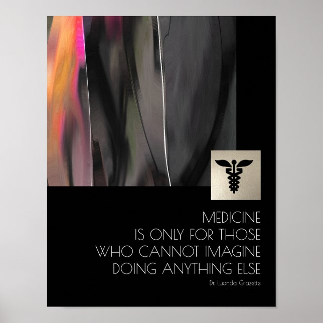 Healthcare Employees Motivational Quote Posters Poster (Vorne)