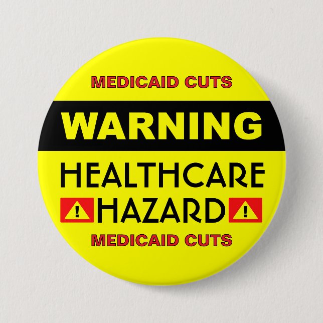 Healthcare Hazard™ Button (Vorderseite)
