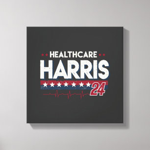 HealthCare Hotties für Harris 24 Kamala Walz Nurse Leinwanddruck
