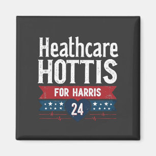 HealthCare Hotties für Harris 24 Kamala Walz Nurse Magnet