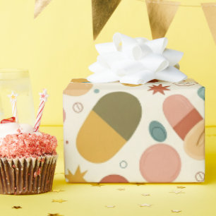 Healthcare & Pharmacy Boho Earth Kapsel Geschenkpapier