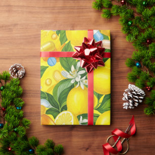 Healthcare & Pharmacy Lemon Gelbe Kapsel Geschenkpapier