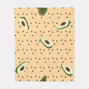 Healthy foods. Seamless avocado pattern,  avocado  Fleecedecke