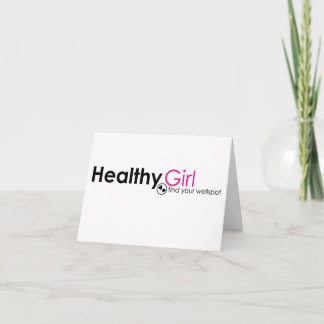 HealthyGirl Anmerkungs-Karte Karte