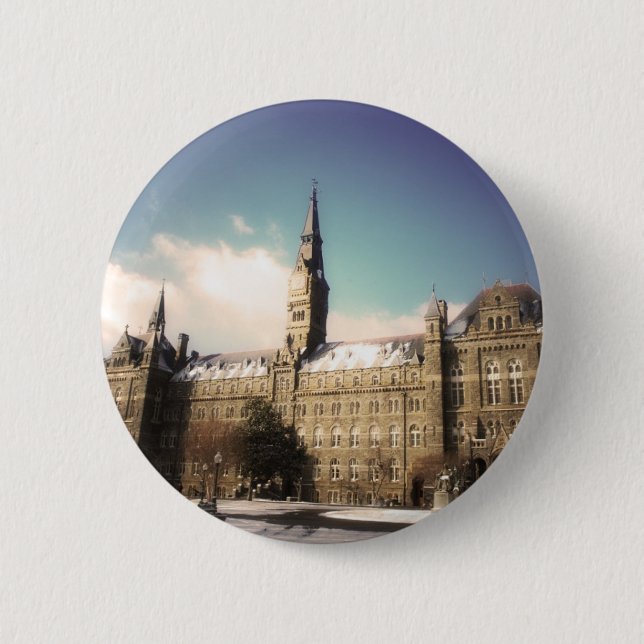 Healy Hall Knopf Button (Vorderseite)