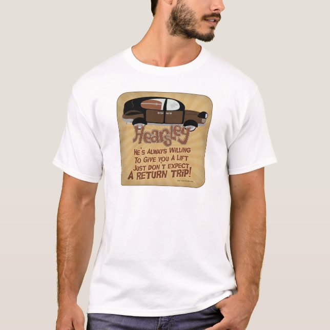 Hearsley Cartoon Halloween Art Motto T-Shirt (Vorderseite)