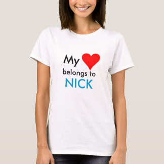 HEART1, mein, gehört, NICK T-Shirt