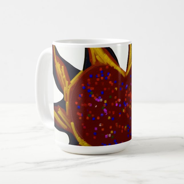 Heart Aflame Mug Kaffeetasse (Vorderseite Links)