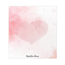 Heart and love Valentine Notizblock