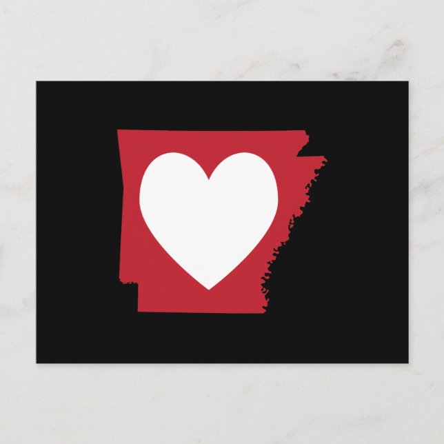 Heart Arkansas Postkarte (Vorderseite)