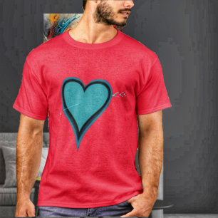 Heart & Arrow Navy-Aquamarin-II T-Shirt