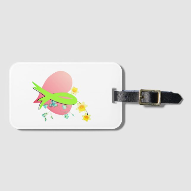 Heart Awareness, Surgery, Survivor Recovery Gift Gepäckanhänger (Vorderseite (Horizontal))