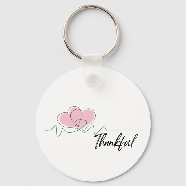 Heart Awareness, Surgery, Survivor Recovery Gift Schlüsselanhänger (Vorderseite)