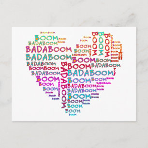 Heart Badaboom Erstellen Sie Ihren eigenen Hinte Postkarte
